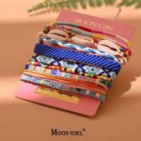 10Pcs/Lot Friendship Bracelet for Women Natural Shell Handmade Macrame Miyuki Charm Bracelets for Girl Bohemian Jewelry Charms and Charm Bracelet