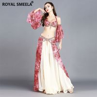 hot【DT】 Belly Dancing Wear Pink dancing costume Rhinestones Outfit belly dancer Bra Belt Skirt Arm Sleeves