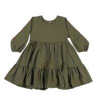 【jeansame dress】ผ้าฝ้าย Girl100เรียบง่ายสีทึบแขนยาว Dollforfashionclothing