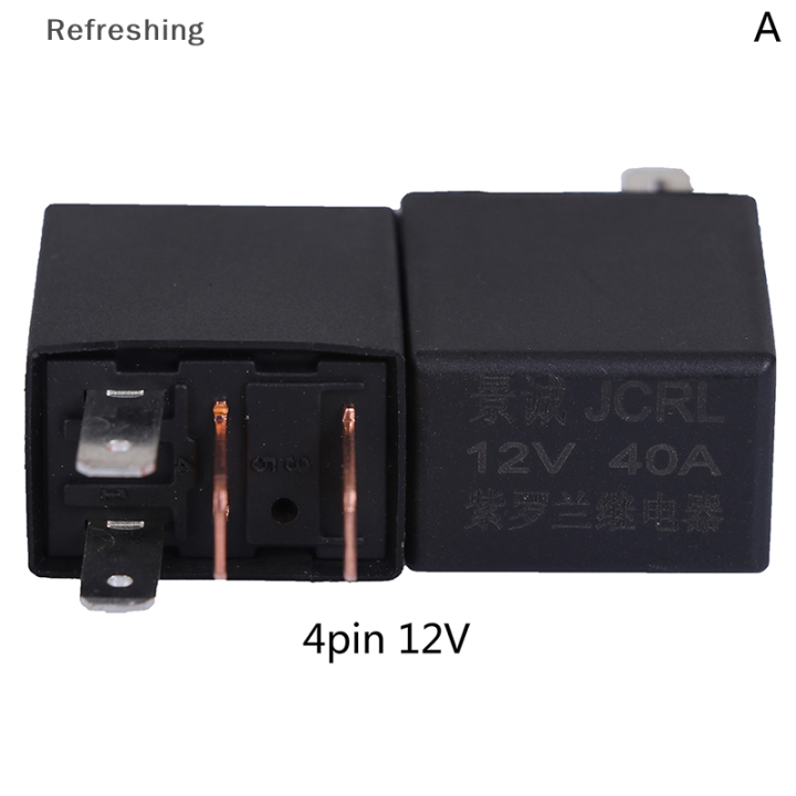 Refreshing DC 12V 24V 40A Rated Current 1NO 1NC SPDT 4/5 Pins Car