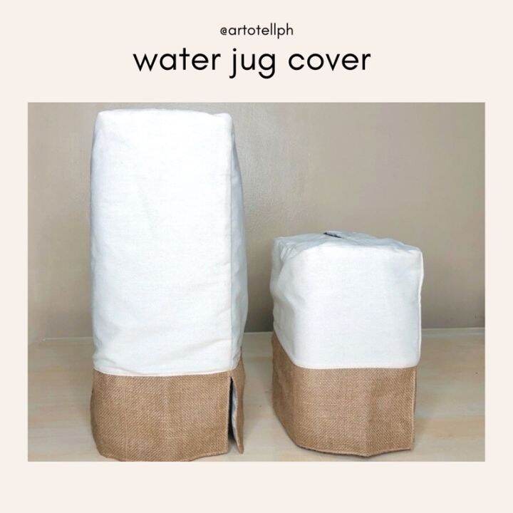 Water Jug Cover Inspired By Home Buddies Burlap Minimalist Canvas Water