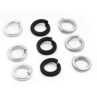 GB93 304 Baja Tahan Karat/Seng Putih/Baja Seng Hitam Pegas Kunci Split Pencuci Gasket Elastis M2 M2.5 M3 M4 M5 M6 M8 - M24