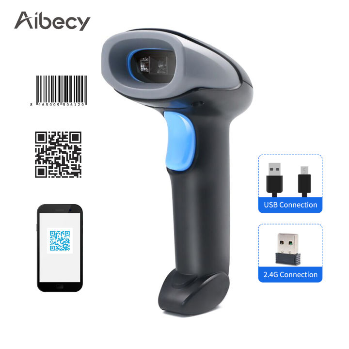 Aibecy มือถือเครื่องสแกนบาร์โค้ด1d2dqr Code สแกนเนอร์ไร้สาย24g And Usb แบบมีสาย Bar เครื่องอ่าน 3846