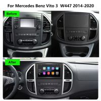 เครื่องรับสัญญาณสเตอริโอแอนดรอยด์13วิทยุติดรถยนต์สำหรับ Mercedes Benz W447 Vento 3 2014-2020วิทยุรถยนต์พร้อมระบบนำทางจีพีเอส