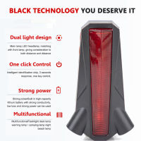 LED Bicycle Laser Tail Light Beam USB Rechargeable Multifunctional Bike Taillight Rear Lamp Safety Warning Cycling Accessories