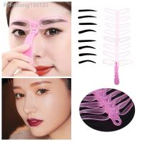 8Pairs Eyebrow Stencil Eye Brow Shaper Definition Shaping Card Grooming Template Women Reusable Hot Sale Beauty Makeup Tools Kit