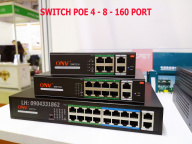 Switch 4-8-16 cổng POE + 2 cổng Lan Uplink dùng cho hệ thống camera IP thumbnail