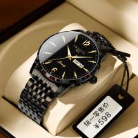 ▪♙▨ Advancedof authenticwatch men ten big brand ultra-thin mechanical watch male automatic luminous waterproof quartz