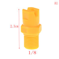 Picha พลาสติก VEE Jet FLAT Fan Spray nozzle 1/8 "1/4" 3/8 "1/2" ทำความสะอาดอุตสาหกรรม