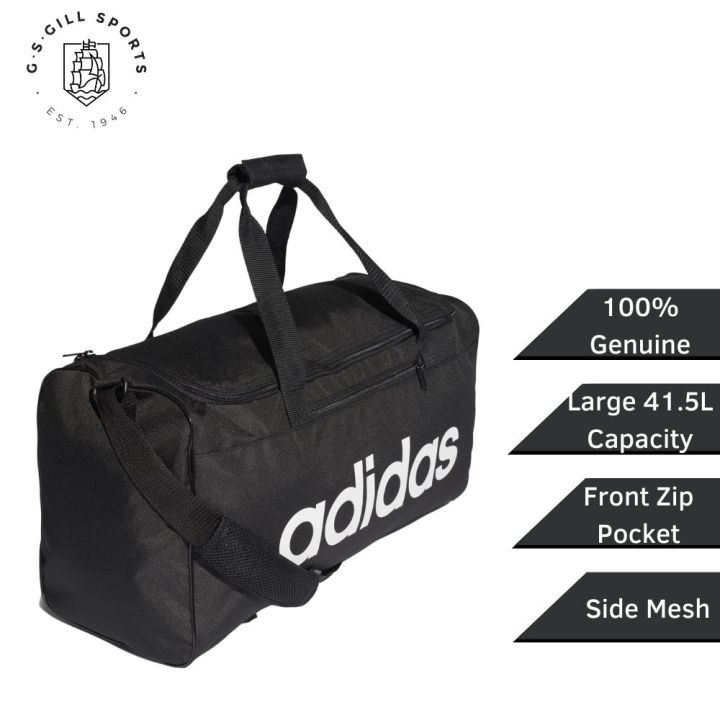 Adidas Bag CG1532 Duffel Convertible Men Ventilated Zip Shoe Pocket TPE Coated Black | Lazada