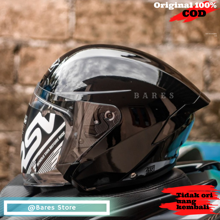 Helm Rsv New Windtail Black Glossy Single Visor Lazada Indonesia