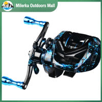 Milerka Outdoors Mall 7.2:1รอกตกปลาเรียบ,รอกตกปลาโลหะ1BB 3 + พร้อมลูกปืน8ลูกสำหรับน้ำจืดน้ำเค็ม