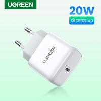 Ugreen 20W PD Charger USB Type C Quick 4.0 Charger สำหรับ 14 13 12 Pro Max ศัพท์มือถือ Wall Charger Apple EU Adapter