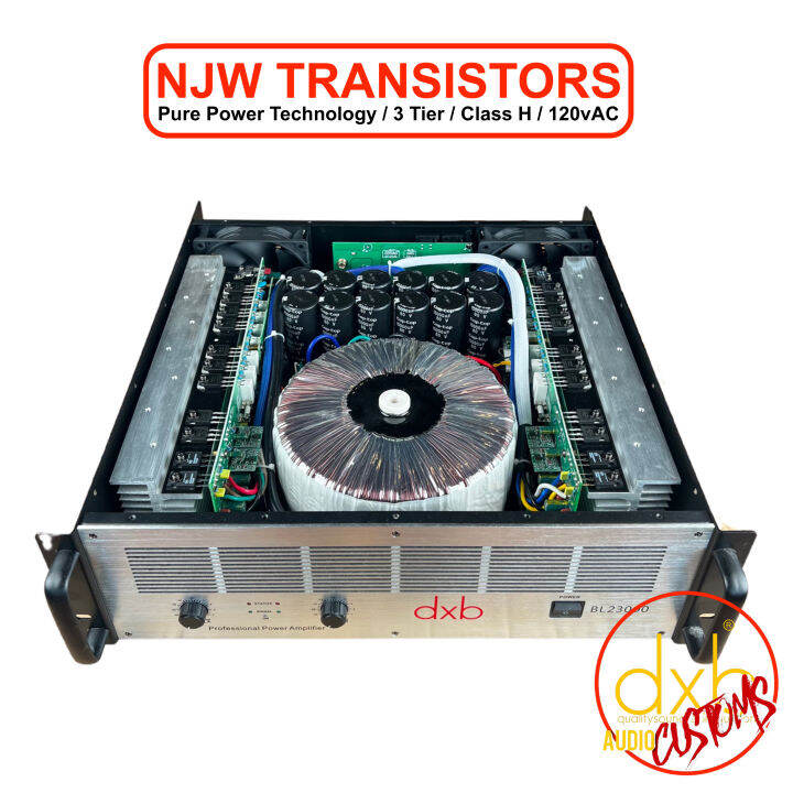 dxb BL23000 power amplifier (120v / 3 Tier / Class H / NJW Transistors