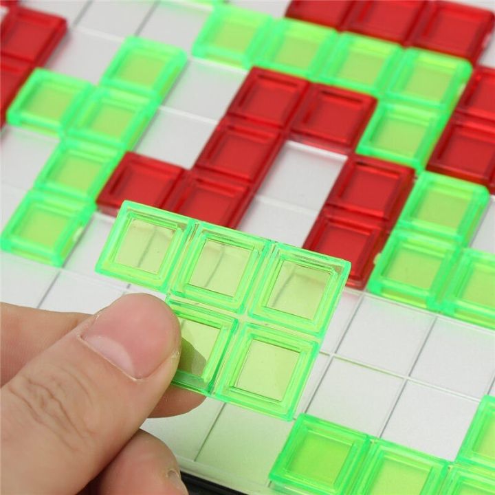 เกมกลยุทธ์-blokus-สี่เหลี่ยมเพื่อการศึกษากระดานของเล่นง่ายต่อการเล่นคิวบิกสำหรับเด็กชุดของขวัญในร่ม