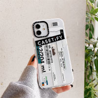 Trendy brand Transparent phone case for iphone 14 14plus 14pro 14promax 13 13pro 13promax 12 12pro 12promax Classic Fashion box label case iphone 11 11pro 11promax x xr xsmax 7+ 8+