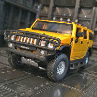 1:32 Scale Hummer H2จำลองรถ SUV Off-Road รถของเล่นให้เด็กวันเกิดของขวัญเครื่องประดับโลหะ