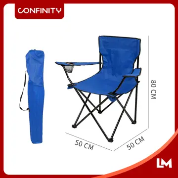 CONFINITY Camping Chair Foldable With Back Rest And Lightweight