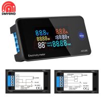 AC50-300V 10A/100A Digital Voltmeter Ammeter Temperature Power Voltage Amp Tester with External Switching/Closed CT Transformer