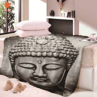 Buddha statue Blanket Velvet Plush Lunch break blanket Bedsheet Comfortable Printed Soft Throw Travel No Smell CB80