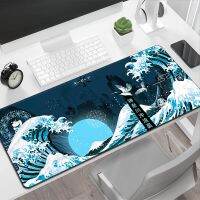 2023  New Japan Wave Mouse Pads Large Desk Mat Xxl Pad Animes Mousepad Computer Carpet Pc Gamer Accessories Gaming Deskpad Office Mause Xl