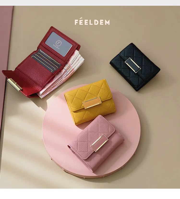 2019 Leather New Wave Compact Wallet