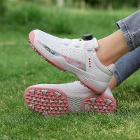 Women Golf Shoes Comfort Leather Golf Sneakers for Women Female Slip on Sports Shoes for Golf Girls Walking Sneakers Tennis Shoe