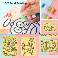 12Pcs Drawing Toys Sand Painting Pictures DIY Crafts Education Toy for Kids Birthday Baby Shower Party Favors Treat Bag Fillers