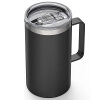 【2023】24oz 680ml Insulated Coffee Mug with Lid, Stainless Steel Coffee Cup, Double Wall Vacuum Coffee Tumbler with Handle