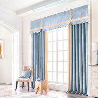 Valance Linen Fabric Blackout Durable Pleated Drapery or Curtains for Ho Plain and Classic Customized Multi Modern 85