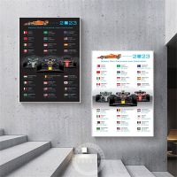 2023 F1 Calendar Posters Formula 1 Locations Racer Track Circuit Map Canvas Painting Car Wall Art Picture Room Home Decor Gift Pipe Fittings Accessori