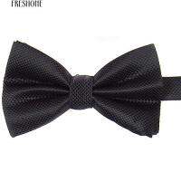 Freshone Mens Boys ตารางสีที่เป็นของแข็ง Pre-Tied แต่งงานอย่างเป็นทางการประชุม Bow Tie Bowtie