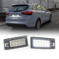 I30แสดงหมายเลขหลอดไฟป้ายทะเบียน LED สีขาวสำหรับ Hyundai Elantra Accent Solaris สำหรับ Kia Ceed Cerato Forte KX3