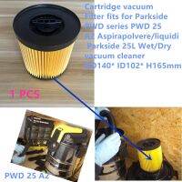 1ชิ้นตลับเครื่องกรองสูญญากาศเหมาะสำหรับ Parkside PWD Series PWD 25 A2 Aspirapolvere/liquidi Parkside 25L เปียก/เครื่องดูดฝุ่นแบบแห้ง