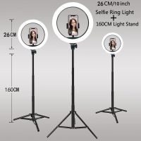 10 Inch Vlog Video LED Selfie Ring Light USB Ring Lamp Photography Light With Phone Holder Tripod Stand for Makeup Youtube