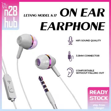 Earphone LETANG K17 3.5mm Jack On Ear Hifi Sound Earphone