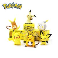 {AhQ ornaments} 6สไตล์ของโปเกมอนตัวเลขอะนิเมะตัวละคร Pikachu Togo Demar Kawaii ตุ๊กตาของสะสมของเล่นเพื่อการศึกษาเด็ก39; S ของขวัญวัน