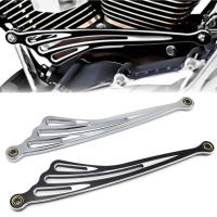 สีดำ Chrome Wing CNC เกียร์ Shift Lever Shift Linkage Touring Road King Softail Street Glide Trike 1984-15 2016 2017