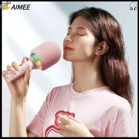 AIMEE ของขวัญสำหรับเด็ก สมาร์ทสมาร์ทโฟน แบบพกพาได้ ไมโครโฟนบลูทูธมือถือ อุปกรณ์เครื่องใช้อิเล็กทรอนิกส์ อุปกรณ์เพื่อความบันเทิง ไมโครโฟนเสียงไร้สาย