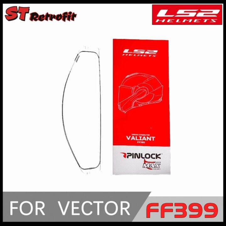 Original LS2 FF399 Motorcycle Helmet Visor Clear Pinlock AntiFog Patch