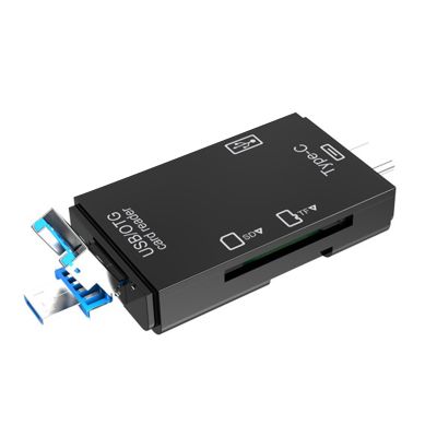 6 in 1 USB 3.0 OTG Card Reader for Secure Digital/TF Cardreaders Splitter Adapter for Computer