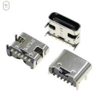 VISIONN สำหรับการออกแบบ PCB DIP USB SMD กระแสสูง3.1โทรศัพท์มือถือ6ขาเต้ารับสำหรับชาร์จชนิด C ขั้วต่อหลอดไฟ LED Type-C คอนเนคเตอร์ตัวเมียตัวเมีย