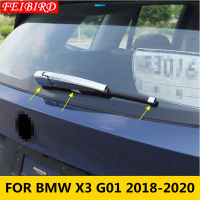 3ชิ้นสำหรับ BMW X3 G01 2018 2019 2020 ABS อุปกรณ์รถยนต์สดใสโครเมี่ยมกระจกหน้าต่างด้านหลังปัดน้ำฝนป้องกันชุดปกตัด