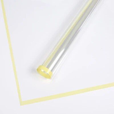 Cellophane Waterproof Colorful Border Transparent Flower Wrapping Pape