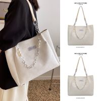 Summer college students commuting to class high-level sense of work large-capacity chain one-shoulder tote bag female 2023 new 【QYUE】