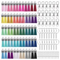 350 PcsSet Key Chain Rings Pendants Keychain Tassel DIY Crafts Jewelry Earrings Making Accessories