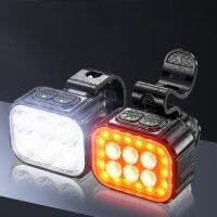 ✴❈ Bicycle Front Rear LED Light Set USB Charge Cycling Headlight Taillight Light 6/24 Lamp Bead Waterproof Aluminum Alloy Bike Lamp