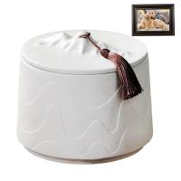 dyhewa Pet Urn Ceramics Memorial Keepsake Urns สำหรับแมวและสุนัข Cremation Ashes Ceramic Urn Small Keepsake Funeral Casket Pet Memoria