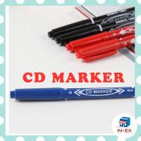 INEXSHOP - CD MARKER  ปากกา Permanent เขียนซองไปรษณีย์พลาสติก (กันน้ำ) ปากกาเขียนซองไปรษณีย์ ซองจดหมาย ซีดี CD