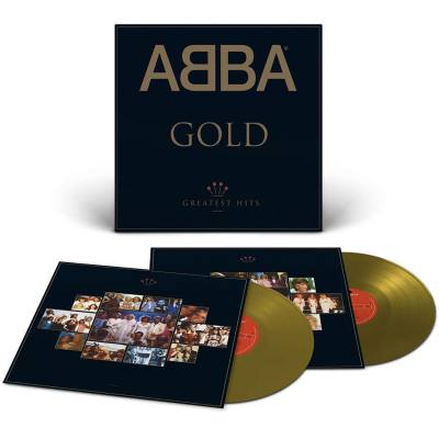 แผ่นเสียง ABBA - Gold Greatest Hits album **Limited Edition Gold vinyl , แผ่นเสียงมือหนึ่ง ซีล